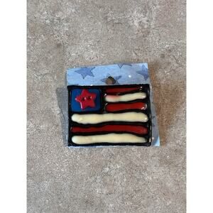 Vintage American Flag Pin Brooch New
